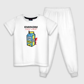 Детская пижама хлопок с принтом Eminem Juice WRLD Godzilla в Петрозаводске, 100% хлопок |  брюки и футболка прямого кроя, без карманов, на брюках мягкая резинка на поясе и по низу штанин
 | 100 сок | eminem | godzilla | juice | juice wrld | logo | music | rap | альбом | годзилла | джус | джюс | лейбл | лирика | лирический | лого | логотип | рэп | сок | трубочка | эминем