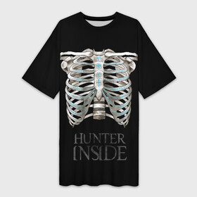 Платье-футболка 3D с принтом Supernatural Hunter Inside (B) в Петрозаводске,  |  | supernatural | vdzabma | сверхъестественное