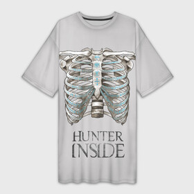 Платье-футболка 3D с принтом Supernatural Hunter Inside в Петрозаводске,  |  | supernatural | vdzabma | сверхъестественное