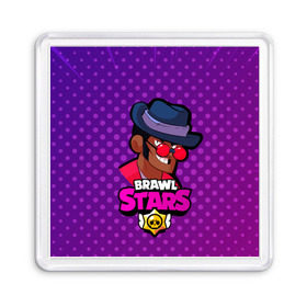 Магнит 55*55 с принтом Brawl stars Брок в Петрозаводске, Пластик | Размер: 65*65 мм; Размер печати: 55*55 мм | brawl | brawl stars | brawlstars | brawl_stars | jessie | бравл | бравлстарс | брок | ворон