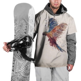 Накидка на куртку 3D с принтом Parrot 1 в Петрозаводске, 100% полиэстер |  | Тематика изображения на принте: art | parrot | арт | попугай