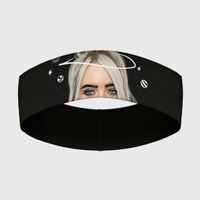 Повязка на голову 3D с принтом BILLIE EILISH в Петрозаводске,  |  | ayelish | bad guy | bellyache | bilie eilish | bilie elish | billie | billie eilish | eilish | electronic | elish | music | били айлиш | билли айлиш | эйлиш | элиш