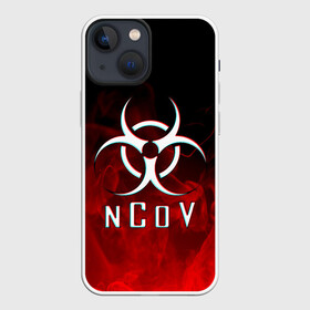 Чехол для iPhone 13 mini с принтом КОРОНАВИРУС | nCoV (Z) в Петрозаводске,  |  | beta cov b | biohazard | ncov | sars cov | биохазард | вирус | вирус из китая | китай | коронавирус | пневмония | ухань | эпидемия