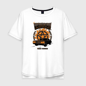 Мужская футболка хлопок Oversize с принтом Winchester Bros. в Петрозаводске, 100% хлопок | свободный крой, круглый ворот, “спинка” длиннее передней части | Тематика изображения на принте: supernatural | vdzabma | сверхъестественное