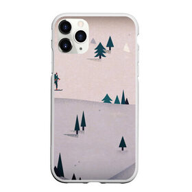 Чехол для iPhone 11 Pro Max матовый с принтом Snow 1 в Петрозаводске, Силикон |  | Тематика изображения на принте: art | mountain | snow | арт | горы | снег