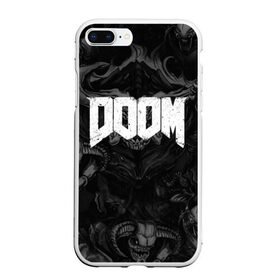 Чехол для iPhone 7Plus/8 Plus матовый с принтом DOOM ETERNAL в Петрозаводске, Силикон | Область печати: задняя сторона чехла, без боковых панелей | demons | devil | doom | doom eternal | doom slayer | hell | slayer | ад | демоны | дум