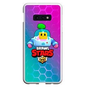 Чехол для Samsung S10E с принтом BRAWL STARS (SPROUT) [2] в Петрозаводске, Силикон | Область печати: задняя сторона чехла, без боковых панелей | 8 bit | android | brawl | brawl stars | clash | clash royale | game | leon | royale | sprout | stars | андроид | игра | кольт | леон | мобильные игры | спраут