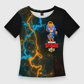 Женская футболка 3D Slim с принтом BRAWL STARS (GT MAX) в Петрозаводске,  |  | 8 bit | android | brawl | brawl stars | clash | clash royale | game | leon | royale | sprout | stars | андроид | игра | кольт | леон | мобильные игры | спраут
