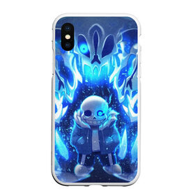 Чехол для iPhone XS Max матовый с принтом UNDERTALE в Петрозаводске, Силикон | Область печати: задняя сторона чехла, без боковых панелей | asriel dreemurr | chara | frisk | gaster blaster | sans | undertale | азриэль дримурр | андертейл | гастер | меттатон | санс | фриск | чара