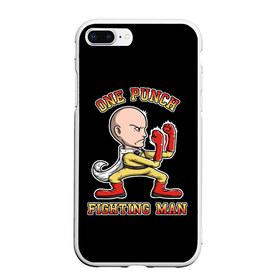 Чехол для iPhone 7Plus/8 Plus матовый с принтом ONE-PUNCH MAN в Петрозаводске, Силикон | Область печати: задняя сторона чехла, без боковых панелей | one punch man | onepunchman | oppai | saitama | ван панч мен | ванпанчмен | макото миядзаки | сайтама | человек один удар