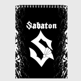 Скетчбук с принтом SABATON в Петрозаводске, 100% бумага
 | 48 листов, плотность листов — 100 г/м2, плотность картонной обложки — 250 г/м2. Листы скреплены сверху удобной пружинной спиралью | sabaton | даниель муллбак | йоаким броден | крис рёланд | оскар монтелиус | пэр сундстрём | рикард сунден | сабатон | тоббе энглунд | томми юханссон | ханнес ван дал