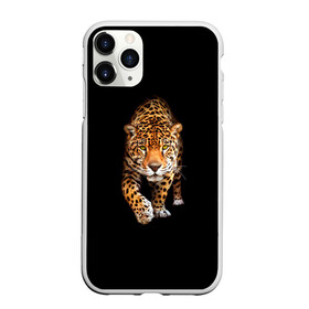Чехол для iPhone 11 Pro Max матовый с принтом Ягуар в Петрозаводске, Силикон |  | Тематика изображения на принте: animal | art | black | cat | hunter | jaguar | leopard | арт | гепард | голова | животное | животные | зверь | клыки | кот | кошка | леопард | охотник | темнота | хищник | ягуар