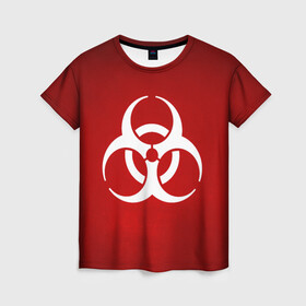 Женская футболка 3D с принтом Plague Inc (Коронавирус) в Петрозаводске, 100% полиэфир ( синтетическое хлопкоподобное полотно) | прямой крой, круглый вырез горловины, длина до линии бедер | 2019 | biohazard | china | coronavirus | covid 19 | inc | medicine | ncov | ncov19 | ncov2019 | plague | survivor | virus | warning | вирус | китай | коронавирус | медик | медицина