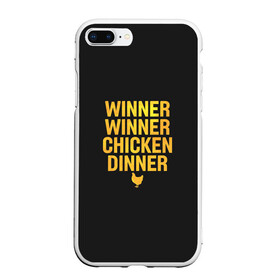 Чехол для iPhone 7Plus/8 Plus матовый с принтом Pubg Top #1 в Петрозаводске, Силикон | Область печати: задняя сторона чехла, без боковых панелей | chicken | dinner | guns | mobile | pubg | top 1 | winner | пабг