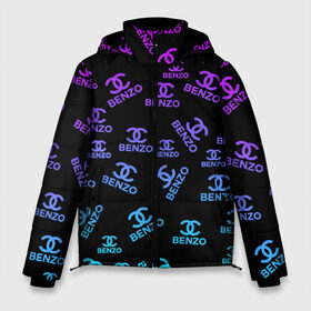 Мужская зимняя куртка 3D с принтом Benzo Gang - Big Baby Tape в Петрозаводске, верх — 100% полиэстер; подкладка — 100% полиэстер; утеплитель — 100% полиэстер | длина ниже бедра, свободный силуэт Оверсайз. Есть воротник-стойка, отстегивающийся капюшон и ветрозащитная планка. 

Боковые карманы с листочкой на кнопках и внутренний карман на молнии. | baby | big | dj tape | dragonborn | freestyle | hoodrich tales | music | tape | wow tv | биг бейби | егор | клип | музыка | олегович | ракитин | тейп