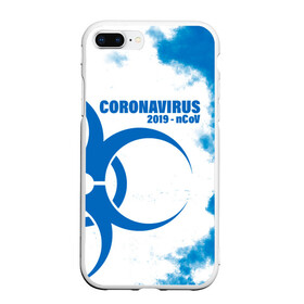 Чехол для iPhone 7Plus/8 Plus матовый с принтом Coronavirus 2019 - nCoV в Петрозаводске, Силикон | Область печати: задняя сторона чехла, без боковых панелей | 2019   ncov | coronavirus | covid | covid 19 | ncov | virus | арт | биологическая опасность | болезнь | вирус | знак | карантин | корона | коронавирус | короновирус | мем | мой руки | оставайся дома | пандемия | помой руки