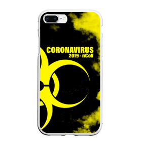 Чехол для iPhone 7Plus/8 Plus матовый с принтом Coronavirus 2019 - nCoV в Петрозаводске, Силикон | Область печати: задняя сторона чехла, без боковых панелей | Тематика изображения на принте: 2019   ncov | coronavirus | covid | covid 19 | ncov | virus | арт | биологическая опасность | болезнь | вирус | знак | карантин | корона | коронавирус | короновирус | мем | мой руки | оставайся дома | пандемия | помой руки