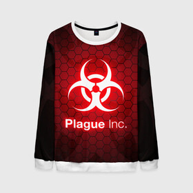 Мужской свитшот 3D с принтом PLAGUE INC в Петрозаводске, 100% полиэстер с мягким внутренним слоем | круглый вырез горловины, мягкая резинка на манжетах и поясе, свободная посадка по фигуре | inc evolved | plague evolved | plague inc | plague inc evolved | plague пк. | игра вирус