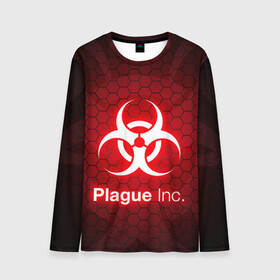 Мужской лонгслив 3D с принтом PLAGUE INC в Петрозаводске, 100% полиэстер | длинные рукава, круглый вырез горловины, полуприлегающий силуэт | inc evolved | plague evolved | plague inc | plague inc evolved | plague пк. | игра вирус