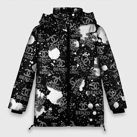Женская зимняя куртка 3D с принтом Benzo Gang - Big Baby Tape в Петрозаводске, верх — 100% полиэстер; подкладка — 100% полиэстер; утеплитель — 100% полиэстер | длина ниже бедра, силуэт Оверсайз. Есть воротник-стойка, отстегивающийся капюшон и ветрозащитная планка. 

Боковые карманы с листочкой на кнопках и внутренний карман на молнии | baby | big | dj tape | dragonborn | freestyle | hoodrich tales | music | tape | wow tv | биг бейби | егор | клип | музыка | олегович | ракитин | тейп