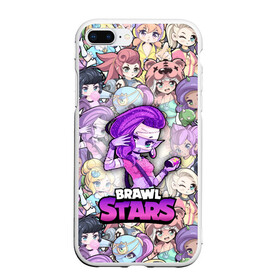 Чехол для iPhone 7Plus/8 Plus матовый с принтом BrawlStars Girls (Oko) в Петрозаводске, Силикон | Область печати: задняя сторона чехла, без боковых панелей | 8 | bit | brawl | brawlstars | bs | emz | girls | oko | stars | virus | бит | бравл | бравлеры | бравлстарс | бравлы | браво | бровл | броул | броулбол | бс | вирус | герои | девочки | емз | емс | игра | мультик | мумия | образ | око | пер