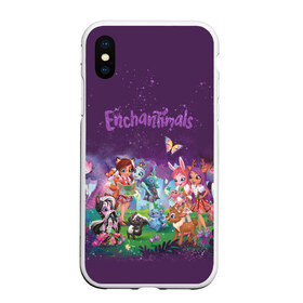 Чехол для iPhone XS Max матовый с принтом Enchantimals в Петрозаводске, Силикон | Область печати: задняя сторона чехла, без боковых панелей | Тематика изображения на принте: enchantimals | детское | для девочек | зверюшки | игрушки | куклы | энчантималс