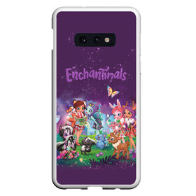 Чехол для Samsung S10E с принтом Enchantimals в Петрозаводске, Силикон | Область печати: задняя сторона чехла, без боковых панелей | Тематика изображения на принте: enchantimals | детское | для девочек | зверюшки | игрушки | куклы | энчантималс