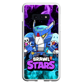 Чехол для Samsung S10E с принтом BRAWL STARS MECHA CROW в Петрозаводске, Силикон | Область печати: задняя сторона чехла, без боковых панелей | brawl stars | brawl stars mecha crow | brawler | crow | leon shark | penny | бравл старз | бравлер | ворон | леон акула | пенни