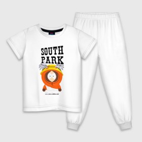Детская пижама хлопок с принтом South Park Кенни в Петрозаводске, 100% хлопок |  брюки и футболка прямого кроя, без карманов, на брюках мягкая резинка на поясе и по низу штанин
 | south park | баттерс | кайл | кени | кеннет | кенни | мультик | саус парк | стэнли | эрик | южный парк