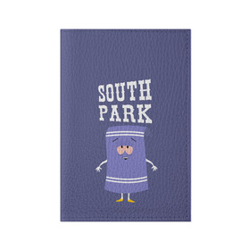 Обложка для паспорта матовая кожа с принтом South Park Полотенчико в Петрозаводске, натуральная матовая кожа | размер 19,3 х 13,7 см; прозрачные пластиковые крепления | south park | баттерс | кайл | кени | кеннет | кенни | мультик | саус парк | стэнли | эрик | южный парк