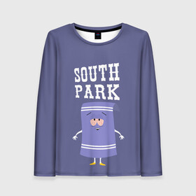 Женский лонгслив 3D с принтом South Park Полотенчико в Петрозаводске, 100% полиэстер | длинные рукава, круглый вырез горловины, полуприлегающий силуэт | south park | баттерс | кайл | кени | кеннет | кенни | мультик | саус парк | стэнли | эрик | южный парк