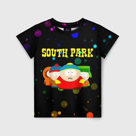 Детская футболка 3D с принтом South Park. в Петрозаводске, 100% гипоаллергенный полиэфир | прямой крой, круглый вырез горловины, длина до линии бедер, чуть спущенное плечо, ткань немного тянется | Тематика изображения на принте: south park | американская культура | американский мультсериал | колорадо | пародия | саус парк | саут парк | черный юмор | четыре мальчика | шоу | южный парк