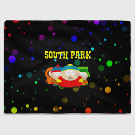 Плед 3D с принтом South Park. в Петрозаводске, 100% полиэстер | закругленные углы, все края обработаны. Ткань не мнется и не растягивается | south park | американская культура | американский мультсериал | колорадо | пародия | саус парк | саут парк | черный юмор | четыре мальчика | шоу | южный парк