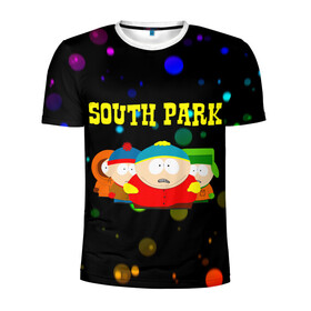 Мужская футболка 3D спортивная с принтом South Park. в Петрозаводске, 100% полиэстер с улучшенными характеристиками | приталенный силуэт, круглая горловина, широкие плечи, сужается к линии бедра | south park | американская культура | американский мультсериал | колорадо | пародия | саус парк | саут парк | черный юмор | четыре мальчика | шоу | южный парк