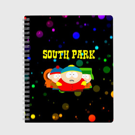 Тетрадь с принтом South Park в Петрозаводске, 100% бумага | 48 листов, плотность листов — 60 г/м2, плотность картонной обложки — 250 г/м2. Листы скреплены сбоку удобной пружинной спиралью. Уголки страниц и обложки скругленные. Цвет линий — светло-серый
 | south park | американская культура | американский мультсериал | колорадо | пародия | саус парк | саут парк | черный юмор | четыре мальчика | шоу | южный парк