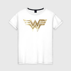 Женская футболка хлопок с принтом Wonder Woman logo в Петрозаводске, 100% хлопок | прямой крой, круглый вырез горловины, длина до линии бедер, слегка спущенное плечо | 1984 | cheetah | dc comics | diana prince | wonder women | ww84 | антиопа | вандер вумен | галь гадот | гепарда | диана принс | стив тревор | чудо женщина