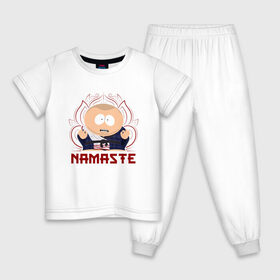 Детская пижама хлопок с принтом Картман - Намасте в Петрозаводске, 100% хлопок |  брюки и футболка прямого кроя, без карманов, на брюках мягкая резинка на поясе и по низу штанин
 | 