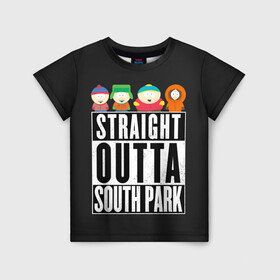 Детская футболка 3D с принтом South Park в Петрозаводске, 100% гипоаллергенный полиэфир | прямой крой, круглый вырез горловины, длина до линии бедер, чуть спущенное плечо, ткань немного тянется | cartman | kenny | park | south | southpark | картман | кенни | мульт | мультик | парк | персонаж | персонажи | сериал | южный