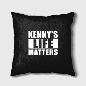 Подушка 3D с принтом KENNYS LIFE MATTERS в Петрозаводске, наволочка – 100% полиэстер, наполнитель – холлофайбер (легкий наполнитель, не вызывает аллергию). | состоит из подушки и наволочки. Наволочка на молнии, легко снимается для стирки | Тематика изображения на принте: cartman | kenny | park | south | southpark | картман | кенни | мульт | мультик | парк | персонаж | персонажи | сериал | южный