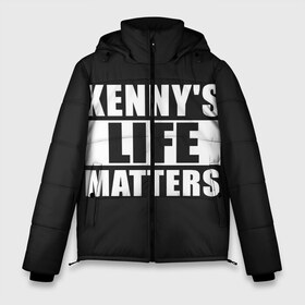 Мужская зимняя куртка 3D с принтом KENNYS LIFE MATTERS в Петрозаводске, верх — 100% полиэстер; подкладка — 100% полиэстер; утеплитель — 100% полиэстер | длина ниже бедра, свободный силуэт Оверсайз. Есть воротник-стойка, отстегивающийся капюшон и ветрозащитная планка. 

Боковые карманы с листочкой на кнопках и внутренний карман на молнии. | Тематика изображения на принте: cartman | kenny | park | south | southpark | картман | кенни | мульт | мультик | парк | персонаж | персонажи | сериал | южный