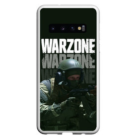 Чехол для Samsung Galaxy S10 с принтом Warzone в Петрозаводске, Силикон | Область печати: задняя сторона чехла, без боковых панелей | call of duty | call of duty modern warfare | ghost | modern warfare | warzone | warzone call of duty | гоуст | кол оф дьюти | колда