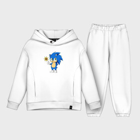 Детский костюм хлопок Oversize с принтом Baby Sonic в Петрозаводске,  |  | baby | sonic | ежик | соник