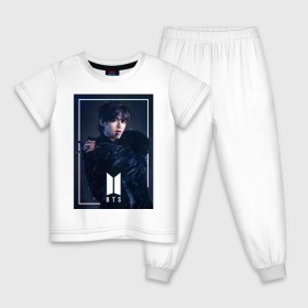 Детская пижама хлопок с принтом BTS Black Swan в Петрозаводске, 100% хлопок |  брюки и футболка прямого кроя, без карманов, на брюках мягкая резинка на поясе и по низу штанин
 | black swan