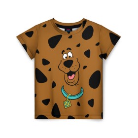 Детская футболка 3D с принтом Scooby-Doo в Петрозаводске, 100% гипоаллергенный полиэфир | прямой крой, круглый вырез горловины, длина до линии бедер, чуть спущенное плечо, ткань немного тянется | scooby doo | vdosadir | скуберт фон дуенхеймер | скуби ду | уильям ханна