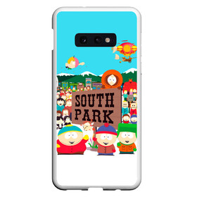 Чехол для Samsung S10E с принтом South Park в Петрозаводске, Силикон | Область печати: задняя сторона чехла, без боковых панелей | Тематика изображения на принте: south park | sp | батерс | баттерс | гарисон | енот | кайл  брофловски | картман | кеннет | кенни | маки | макки | маккормик | марш | мистер | мистереон | мультфильм | полотенчик | ренди | саус парк | сауспарк