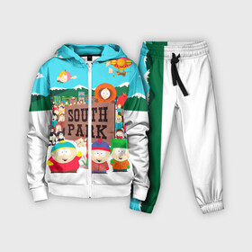 Детский костюм 3D с принтом South Park в Петрозаводске,  |  | south park | sp | батерс | баттерс | гарисон | енот | кайл  брофловски | картман | кеннет | кенни | маки | макки | маккормик | марш | мистер | мистереон | мультфильм | полотенчик | ренди | саус парк | сауспарк