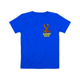Детская футболка хлопок с принтом Scooby Snacks в Петрозаводске, 100% хлопок | круглый вырез горловины, полуприлегающий силуэт, длина до линии бедер | Тематика изображения на принте: scooby doo | vdosadir | пицца | скуберт фон дуенхеймер | скуби ду | уильям ханна