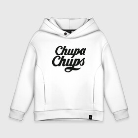 Детское худи Oversize хлопок с принтом Chupa-Chups Logo в Петрозаводске, френч-терри — 70% хлопок, 30% полиэстер. Мягкий теплый начес внутри —100% хлопок | боковые карманы, эластичные манжеты и нижняя кромка, капюшон на магнитной кнопке | Тематика изображения на принте: chupa chups | confectus | confetto | бренд | конфета | сладкое | сладость | сосалка | соска | чупа | чупа чупс | чупс