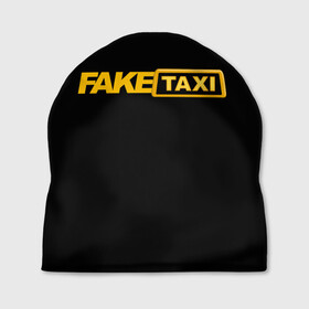 Шапка 3D с принтом Fake Taxi в Петрозаводске, 100% полиэстер | универсальный размер, печать по всей поверхности изделия | fake taxi | faketaxi | taxi | такси | таксист | фейк такси | фейковое такси | фейктакси