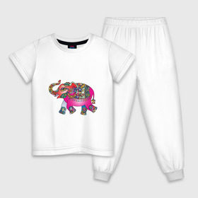 Детская пижама хлопок с принтом Слон в Петрозаводске, 100% хлопок |  брюки и футболка прямого кроя, без карманов, на брюках мягкая резинка на поясе и по низу штанин
 | декоративный | животные | звери | прикольные картинки | слон